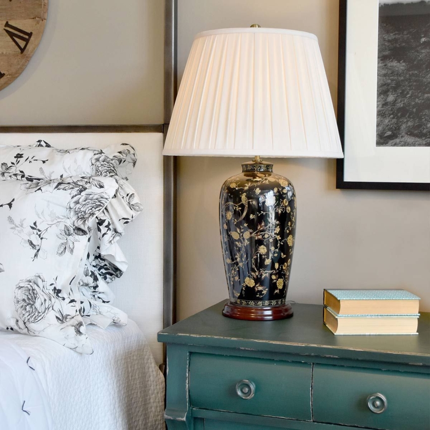 Elstead - Pöytävalaisin BLACK BIRDS 1xE27/60W/230V