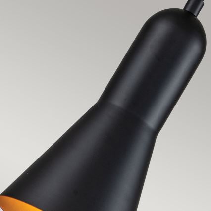 Elstead - Kattokruunu johdossa ETOILE 1xE27/60W/230V halkaisija 13,3 cm musta