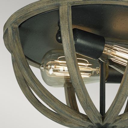 Elstead FE-ALLIER-F-WW - Kattovalo ALLIER 2xE27/60W/230V tammi