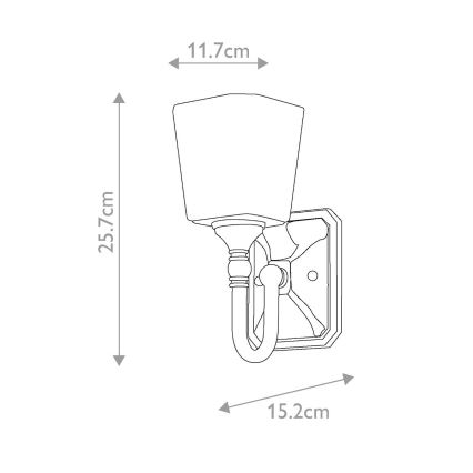 Elstead FE-CONCORD1-BATH - LED Kylpyhuoneen seinävalaisin CONCORD 1xG9/3W/230V IP44