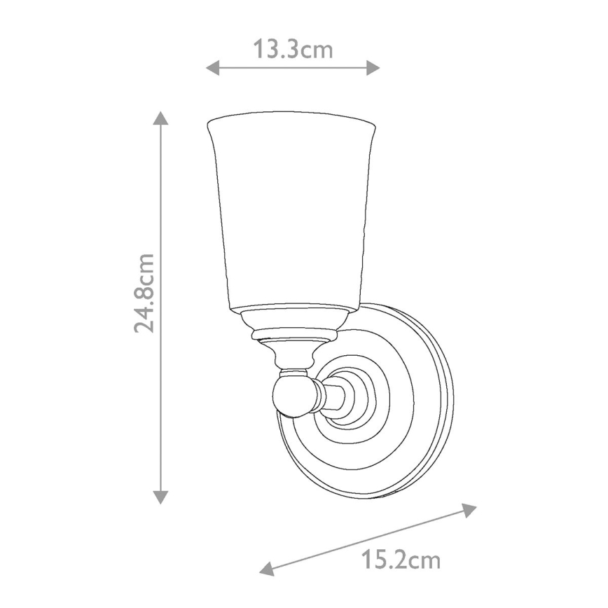 Elstead FE-HUGOLAKE1BATH - LED Kylpyhuoneen seinävalaisin HUGOLAKE 1xG9/3W/230V IP44