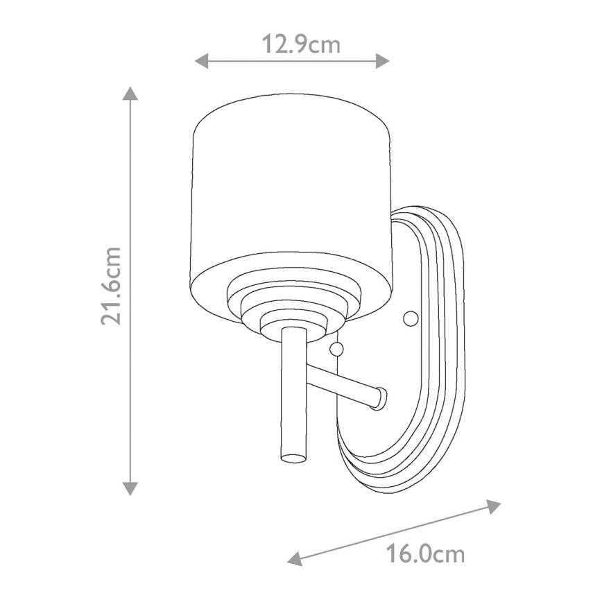 Elstead FE-MALIBU1-BATH - LED Kylpyhuoneen seinävalaisin MALIBU 1xG9/3W/230V IP44
