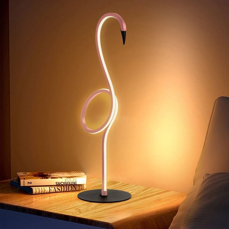 Elstead - LED-pöytälamppu FLAMINGO 6W/230V 3000K vaaleanpunainen