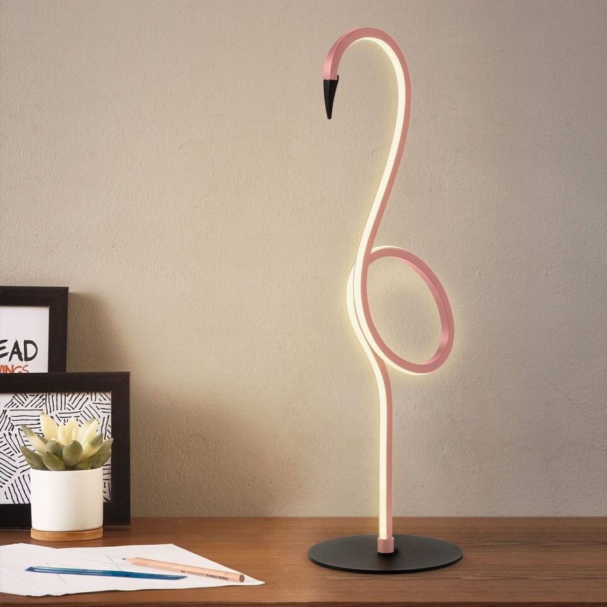 Elstead - LED-pöytälamppu FLAMINGO 6W/230V 3000K vaaleanpunainen