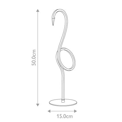 Elstead - LED-pöytälamppu FLAMINGO 6W/230V 3000K vaaleanpunainen