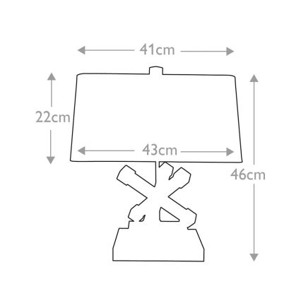 Elstead - Pöytävalaisin JACKSON SQUARE 1xE27/60W/230V