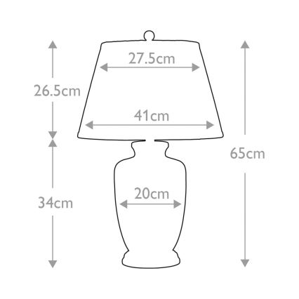 Elstead - Pöytävalaisin GOLD BIRDS 1xE27/60W/230V