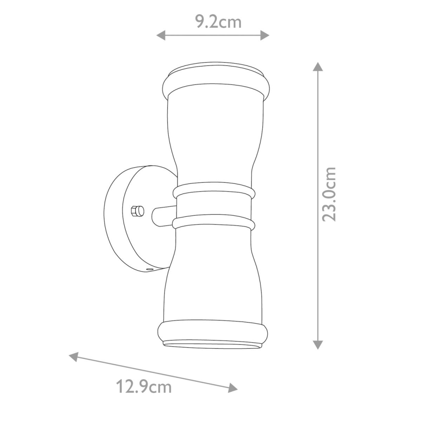 Elstead GZH-MALV - LED Ulkoseinävalaisin MALVERN 2xGU10/7W/230V IP44