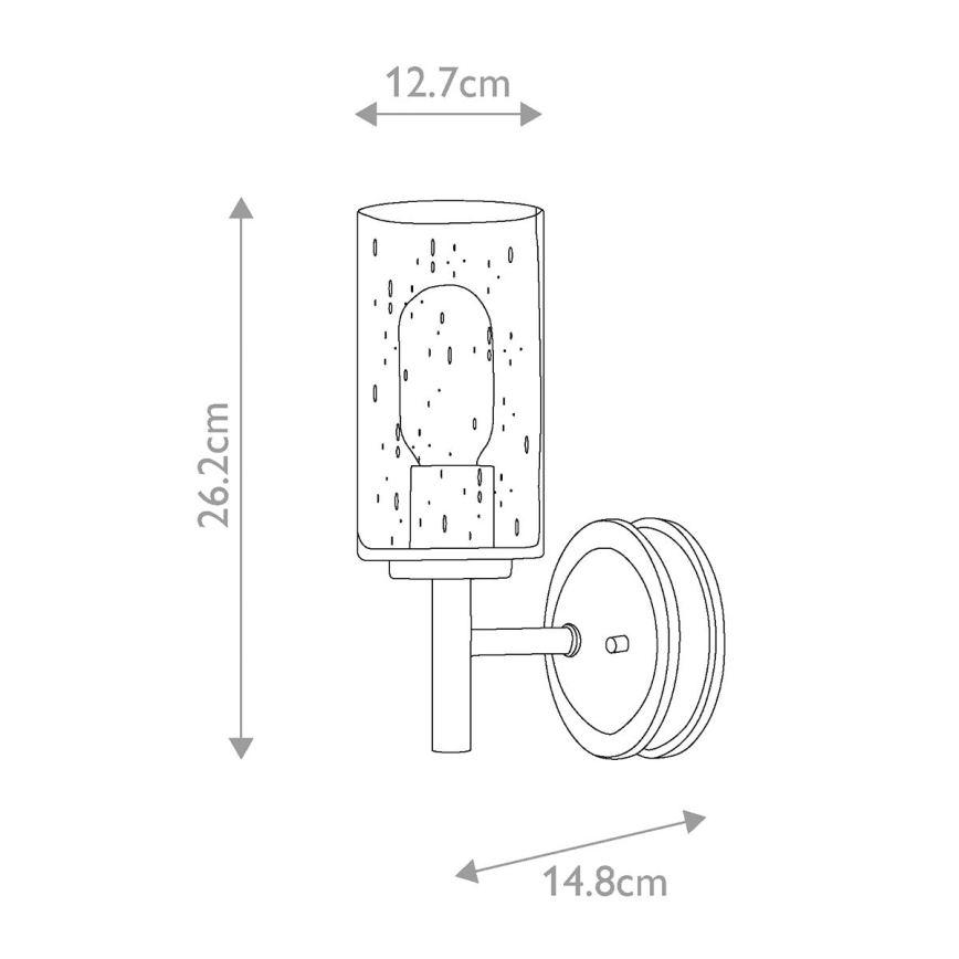 Elstead HK-COLLIER1 - Seinävalaisin COLLIER 1xE27/100W/230V