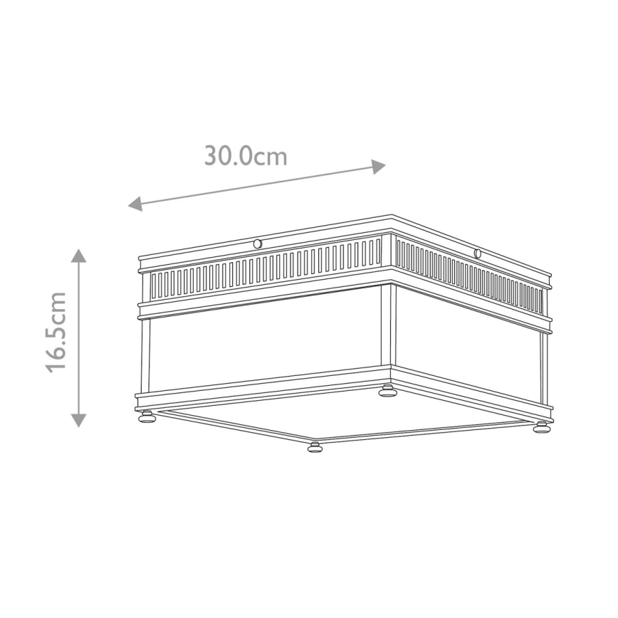 Elstead - Ulkokattovalaisin HOLBORN 2xE27/60W/230V IP44 kultainen