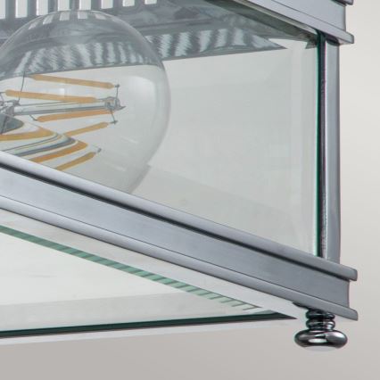 Elstead - Ulkokattovalaisin HOLBORN 2xE27/60W/230V IP44 kiiltävä kromi