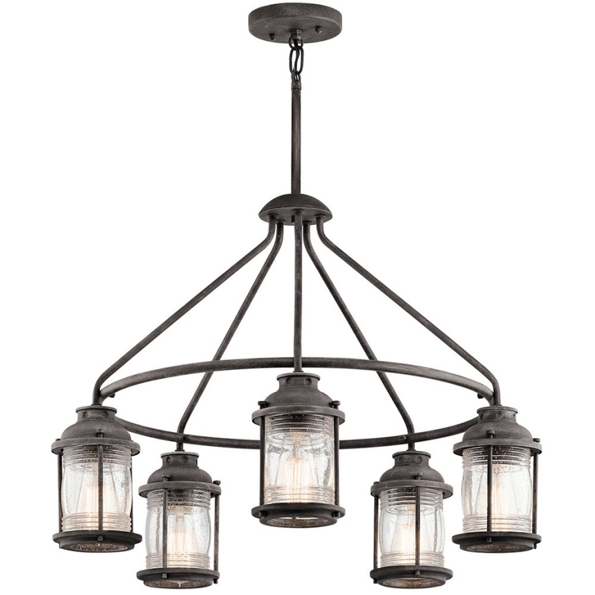 Elstead KL-ASHLANDBAY-5P - Ulkokattokruunu ASHLAND 5xE27/60W/230V IP44