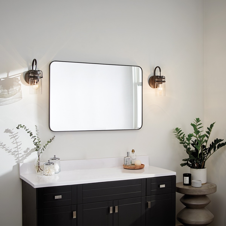 Elstead KL-BRINLEY1-OZ - Seinävalaisin BRINLEY 1xE27/60W/230V antrasiitti