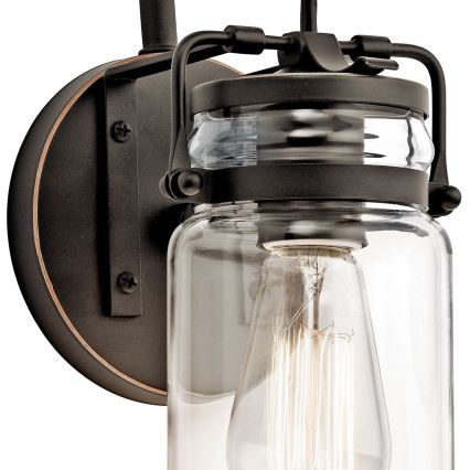 Elstead KL-BRINLEY1-OZ - Seinävalaisin BRINLEY 1xE27/60W/230V antrasiitti