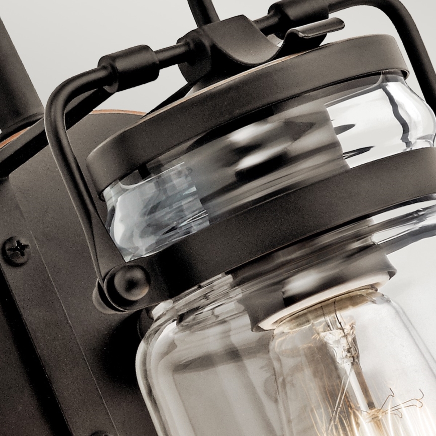 Elstead KL-BRINLEY1-OZ - Seinävalaisin BRINLEY 1xE27/60W/230V antrasiitti