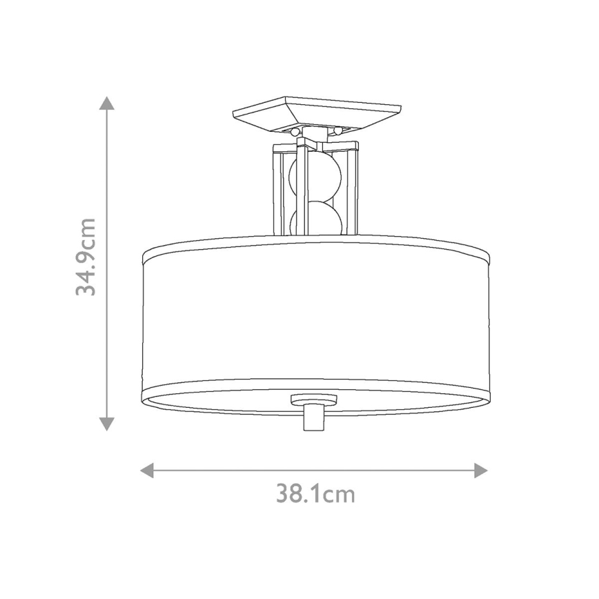 Elstead KL-CELESTIAL-SF - Pinta-asennettava kattokruunu CELESTIAL 3xE27/100W/230V
