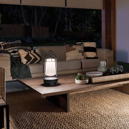 Elstead - Ulkovalaisin kaiuttimella LYNDON 3W/230V IP44 8800 mAh