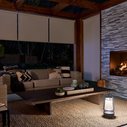 Elstead - Ulkovalaisin kaiuttimella LYNDON 3W/230V IP44 8800 mAh