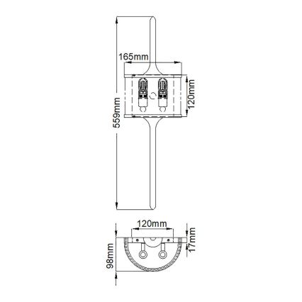 Elstead - LED-kylpyhuoneen valo MONA 2xG9/3,5W/230V IP44 kiiltävä kromi