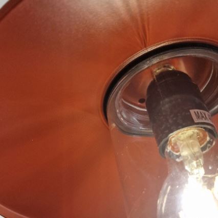 Elstead - Ulkoseinävalaisin KLAMPENBORG 1xE27/60W/230V IP44 punainen