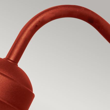 Elstead - Ulkoseinävalaisin KLAMPENBORG 1xE27/60W/230V IP44 punainen