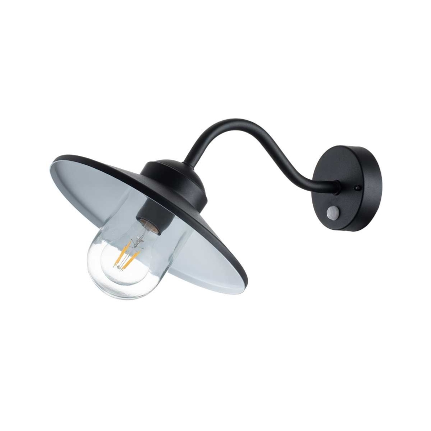 Elstead - Ulkoseinävalaisin liiketunnistimella KLAMPENBORG 1xE27/60W/230V IP44