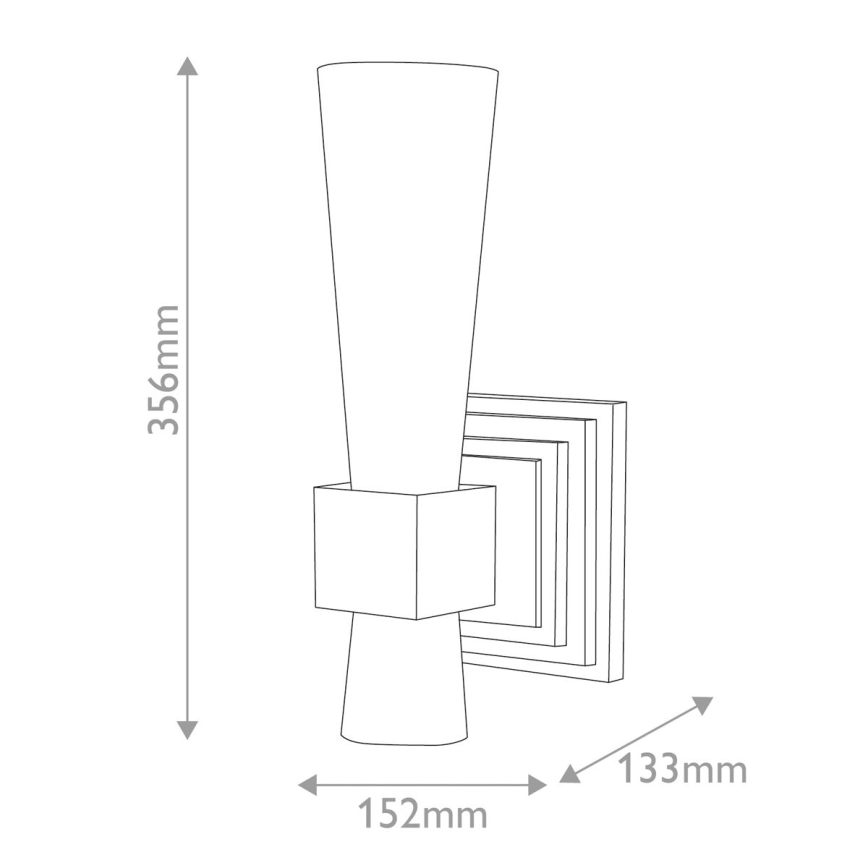 Elstead - Seinävalaisin KRISTY 1xE27/40W/230V kulta