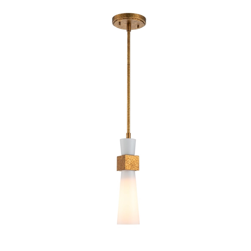 Elstead - Tankokiinnitteinen kattokruunu KRISTY 1xE27/40W/230V, halkaisija 15,2 cm, kuparinvärinen
