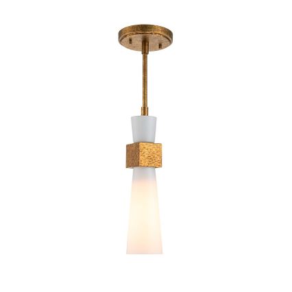 Elstead - Tankokiinnitteinen kattokruunu KRISTY 1xE27/40W/230V, halkaisija 15,2 cm, kuparinvärinen