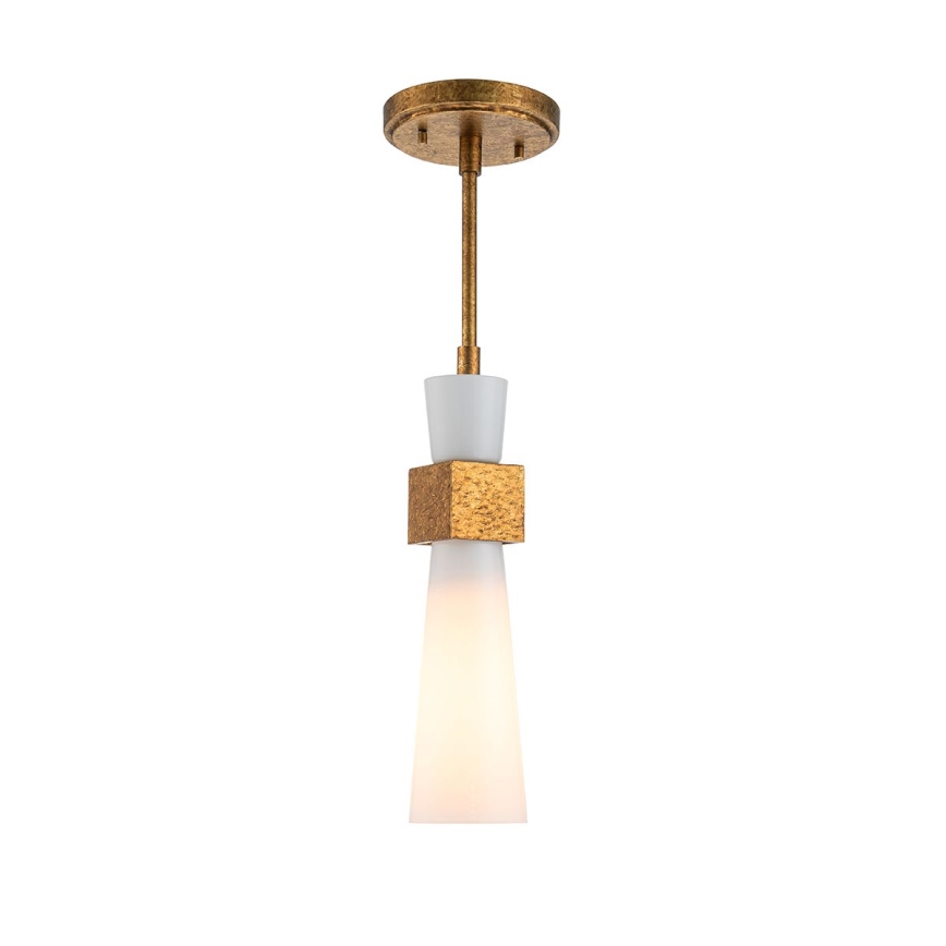 Elstead - Tankokiinnitteinen kattokruunu KRISTY 1xE27/40W/230V, halkaisija 15,2 cm, kuparinvärinen