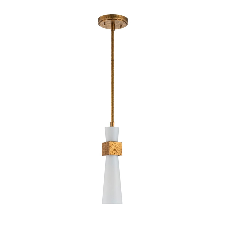 Elstead - Tankokiinnitteinen kattokruunu KRISTY 1xE27/40W/230V, halkaisija 15,2 cm, kuparinvärinen