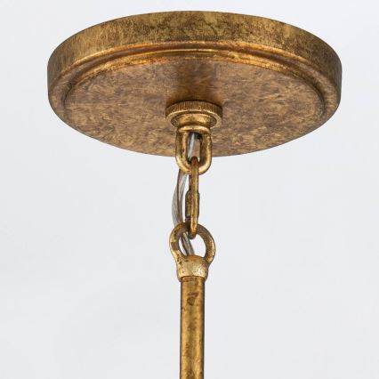 Elstead - Kattokruunu KRISTY, tankokiinnitys, 5xE27/40W/230V, kupari