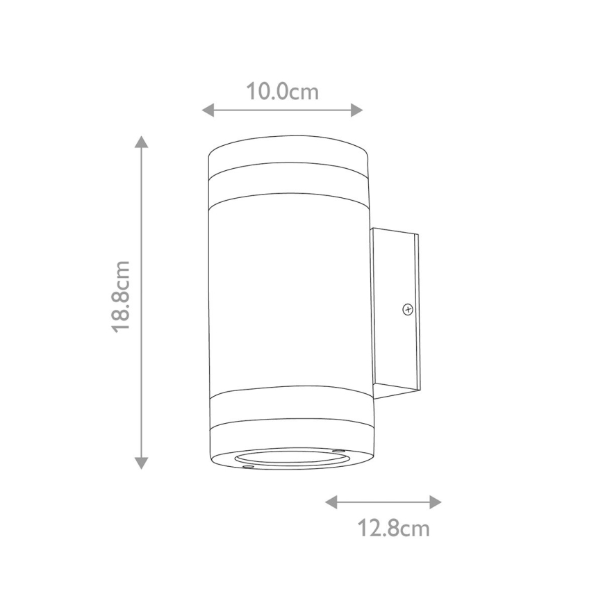 Elstead - LED-ulkoseinävalaisin MAGNUS 2xGX53/9W/230V IP44