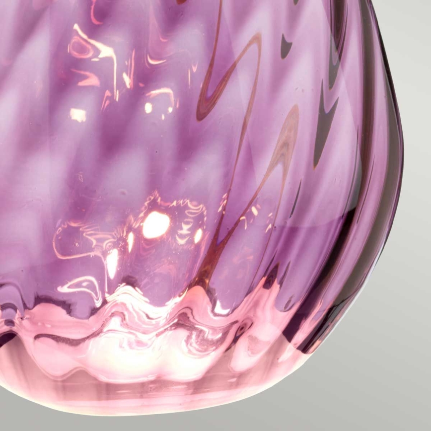 Elstead - LED-pöytävalaisin LENA 1xE27/60W/230V + 1xGU10/7W 60,5 cm vaaleanpunainen