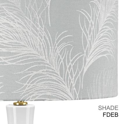 Elstead - Pöytävalaisin MILO 1xE27/60W/230V harmaa