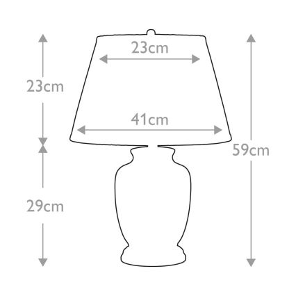 Elstead - Pöytävalaisin MORRIS 1xE27/60W/230V