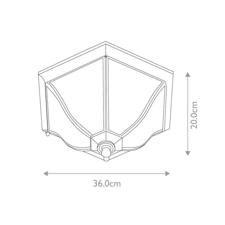 Elstead - Ulkokattovalo NEW ENGLAND 2xE27/60W/230V IP44