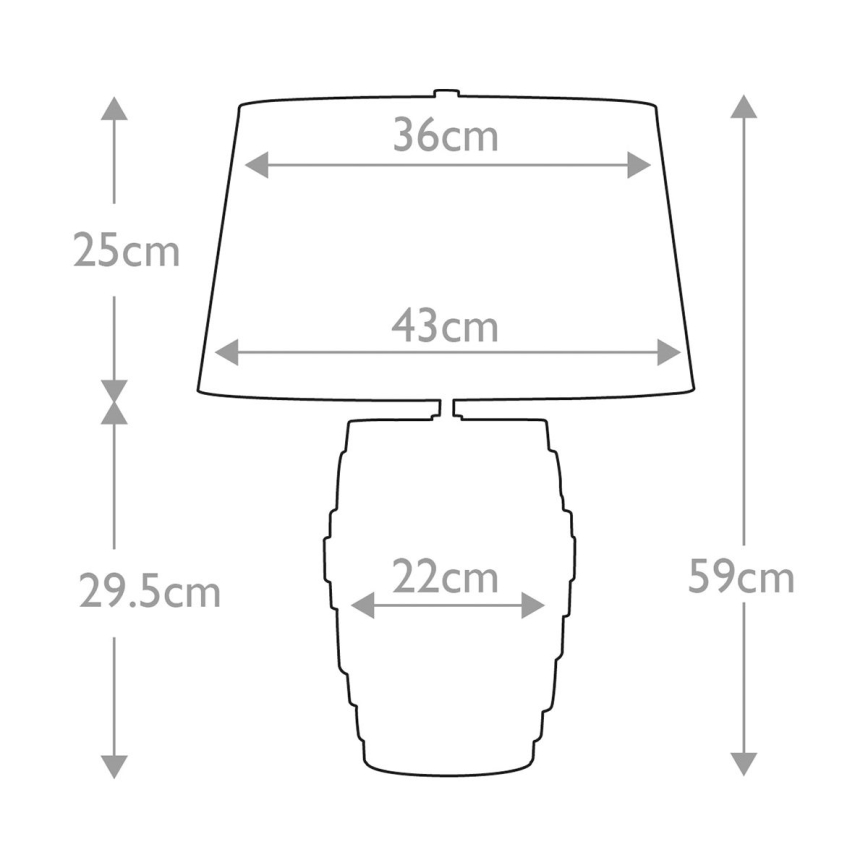 Elstead - Pöytävalaisin NEPTUNE 1xE27/60W/230V