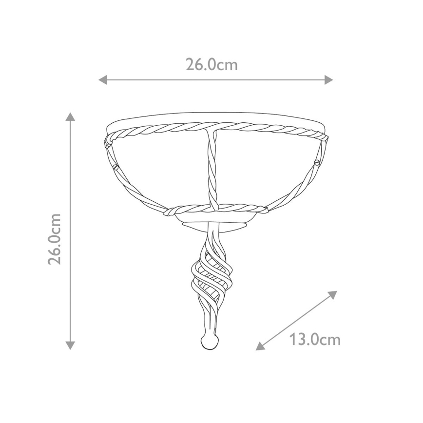 Elstead - Seinävalaisin PEMBROKE 1xE27/60W/230V