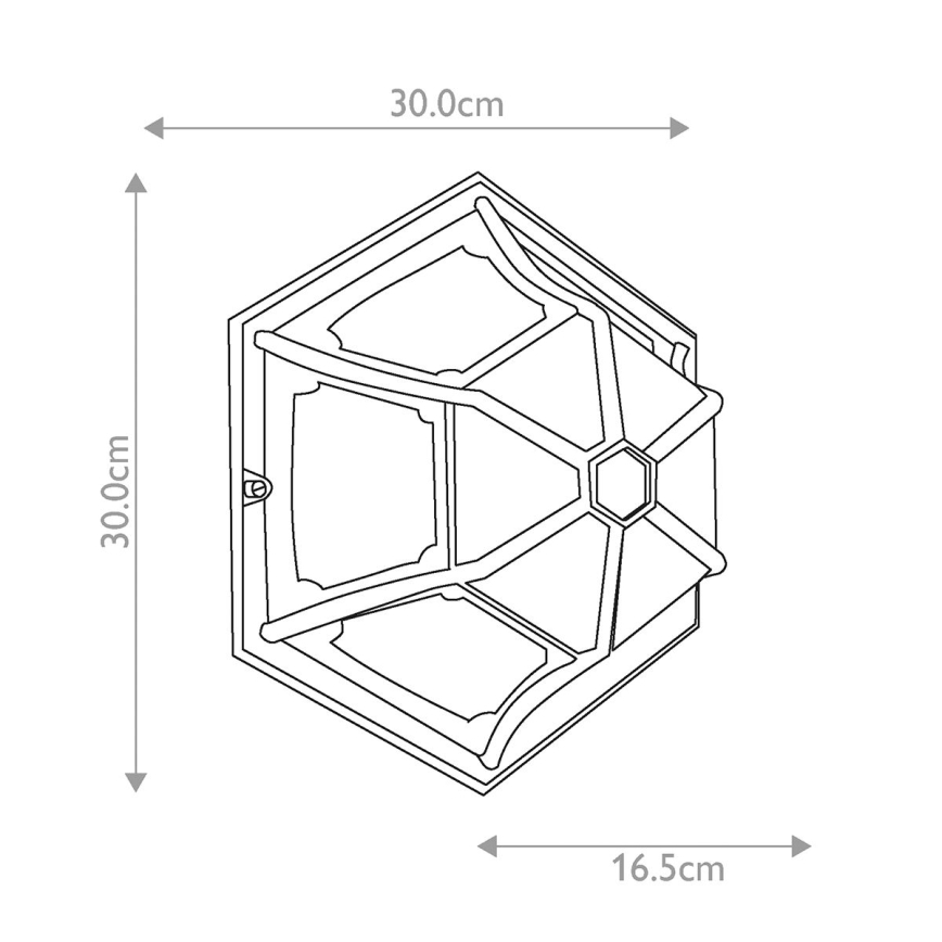 Elstead - Ulkokattovalo PARISH 1xE27/60W/230V IP44