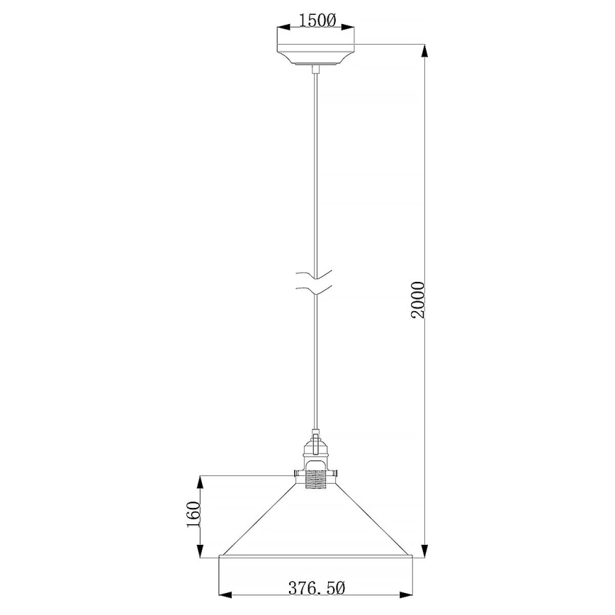Elstead - Kattokruunu johdossa PROVENCE 1xE27/60W/230V kulta