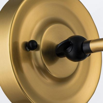 Elstead PV1-AB-MB - Seinävalaisin PROVENCE 1xE27/60W/230V kulta/musta