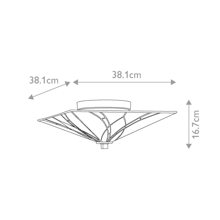 Elstead - Kattovalaisin Tiffany ASHEVILLE 2xE27/60W/230V