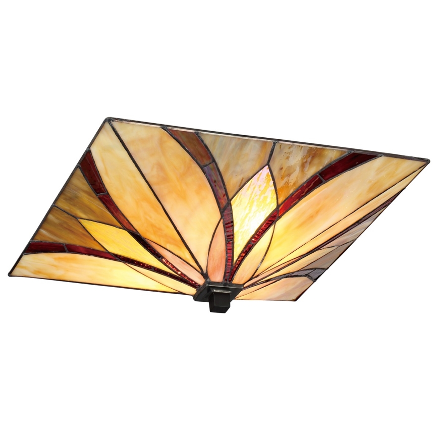 Elstead - Kattovalaisin Tiffany ASHEVILLE 2xE27/60W/230V