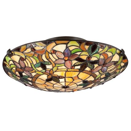 Elstead - Kattovalaisin Tiffany KAMI 2xE27/60W/230V