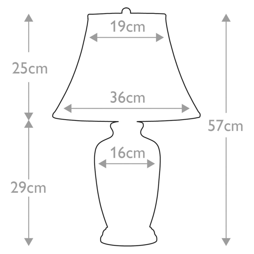 Elstead - Pöytävalaisin SININEN GINGER JAR 1xE27/60W/230V