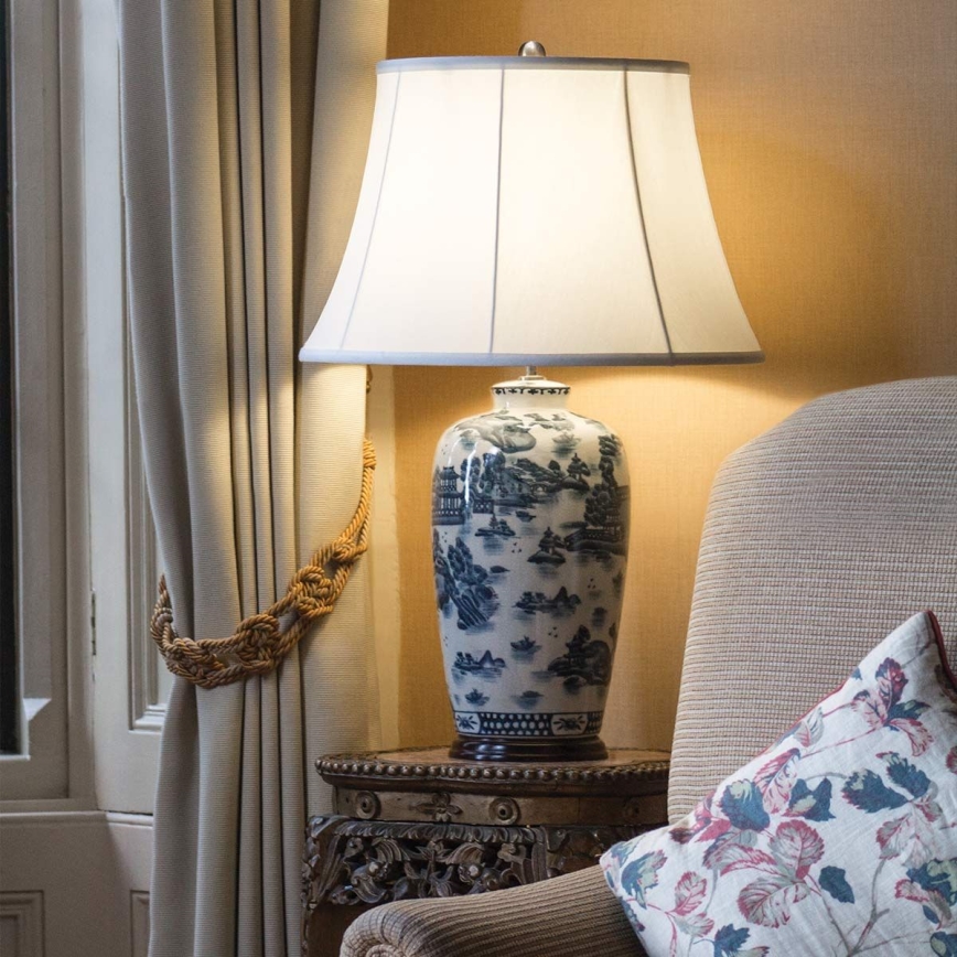 Elstead - Pöytävalaisin SININEN TRADITIONAL 1xE27/60W/230V