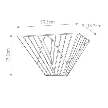 Elstead - Tiffany ALDERLEY seinävalaisin 2xE14/40W/230V
