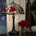 Elstead - Tiffany-pöytälamppu LARISSA 2xE27/60W/230V
