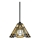 Elstead - Tiffany-varrellinen riippuvalaisin INGLENOOK 1xE27/100W/230V